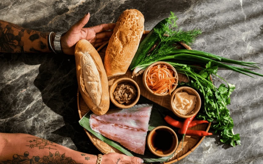 Vietnamese Pan-Fried Barramundi Bahn Mi